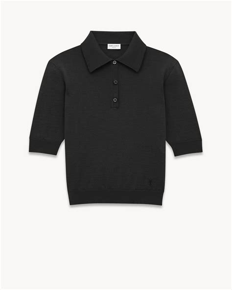 Polo Shirt Cassandre in Cashmere, Wool, And Silk .